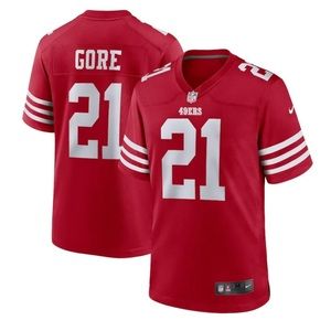 New! Frank Gore SF 49ers Nike Women’s Game Jersey  red & white